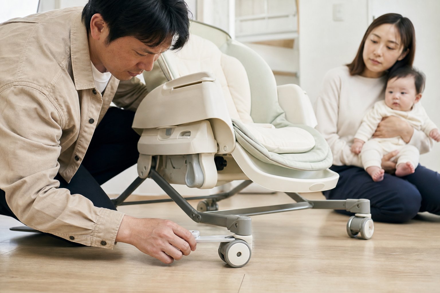 ハイローチェアとバウンサーの違い｜どっちを選ぶべき？併用もアリ？